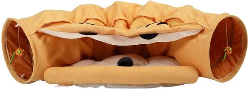 Show full view: Coziwow by Jaxpety Collapsible Cat Tunnel Bed, Yellow slide 3 of 11
