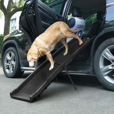 COZIWOW 61L Folding Dog Ramp For Cars – Portable, Anti-Slip, Lightweight – Fits S-XL Dogs