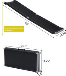 Coziwow by Jaxpety Heavy Duty Foldable Dog Car Ramp, 63-in slide 2 of 9