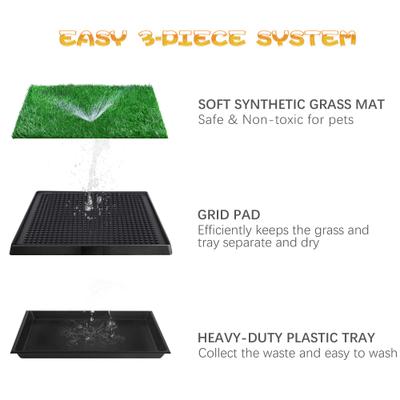 Show full view: Coziwow by Jaxpety Indoor Dog Grass Potty Pee Turf, 25 x 20-in slide 3 of 11