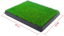 Coziwow by Jaxpety Indoor Grass Potty Dog Pee Turf with Drawer, 20 x 25-in slide 2 of 9