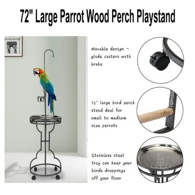 Show full view: Coziwow by Jaxpety Outdoor/Indoor Bird Stand Feeder Perch slide 3 of 10