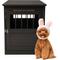 Show in main carousel: Coziwow by Jaxpety Single Door Furniture Style Wooden Dog Crate & End Table, Brown slide 4 of 11