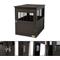 Show in main carousel: Coziwow by Jaxpety Single Door Furniture Style Wooden Dog Crate & End Table, Brown slide 5 of 11