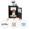Show in main carousel: Coziwow by Jaxpety Single Door Furniture Style Wooden Dog Crate & End Table, Brown slide 6 of 11