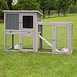 Coziwow by Jaxpety Wooden Rabbit Hutch Bunny Cage Two Story Habitats