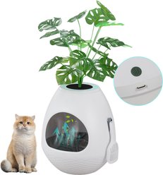 Coziwow Cat Litter Box Plant Hidden with Smart Odor Removal System & Scoop, White