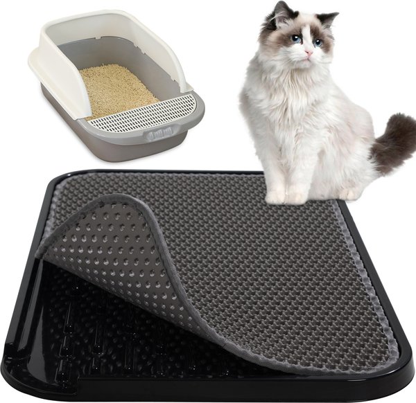 Show full view: Coziwow Cat Litter Trapping Mat Double Layer Urine Proof slide 1 of 10