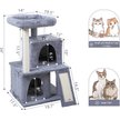 Show in main carousel: Coziwow Cat Tree & Condo with Toy, 34-inch, Grey slide 2 of 11