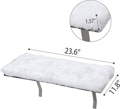 Coziwow Cat Window Perch & Windowsill Bed with Soft Cushion, White slide 2 of 9