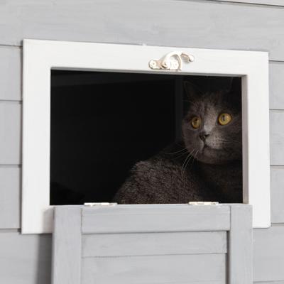 Coziwow Catio Wooden Outdoor Cat Playpen, Large