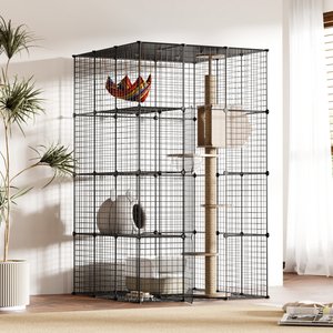 Coziwow Catio Wooden Outdoor Cat Playpen