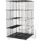 Show in main carousel: Coziwow DIY 4-Door Large Cat Cage Playpen, Black, 72-in slide 2 of 11