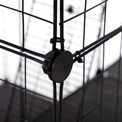 Show full view: Coziwow DIY 4-Door Large Cat Cage Playpen, Black, 72-in slide 8 of 11