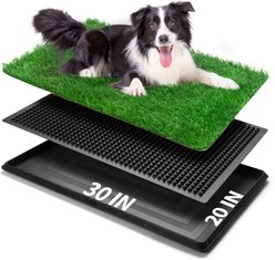 Coziwow Dog Grass Pad Pee Turf Potty Training, 30 x 20-in