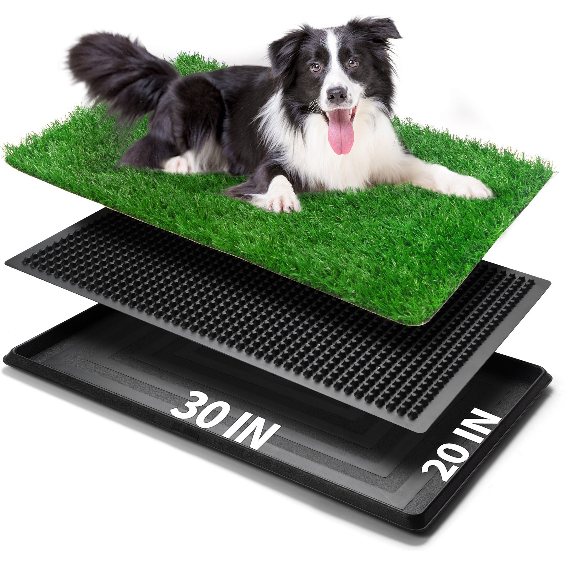 Coziwow Dog Grass Pad Pee Turf Potty Training, 30 x 20-in