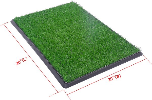 Show full view: Coziwow Dog Grass Pad Pee Turf Potty Training, 30 x 20-in slide 2 of 9