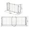 Show in main carousel: Coziwow Extra Wide Adjustable Wooden Freestanding Dog Gate, White slide 6 of 8