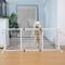 Show in main carousel: Coziwow Extra Wide Adjustable Wooden Freestanding Dog Gate, White slide 2 of 8