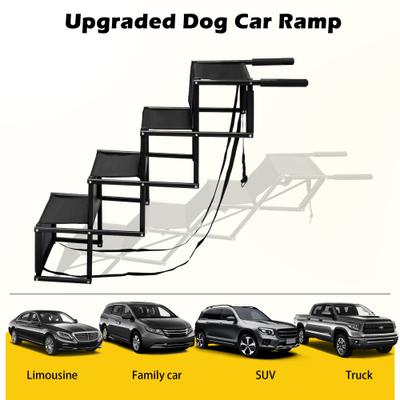 Show full view: Coziwow Folding Portable Car Dog Stairs, Black slide 9 of 10