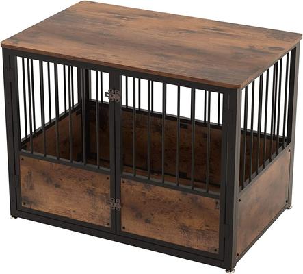 Show full view: Coziwow Furnituer Style with 3 Doors Dog Crate, Esppreso, Large slide 4 of 9