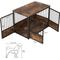 Show in main carousel: Coziwow Furnituer Style with 3 Doors Dog Crate, Esppreso, Large slide 5 of 9