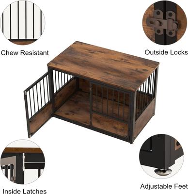 Show full view: Coziwow Furnituer Style with 3 Doors Dog Crate, Esppreso, Large slide 7 of 9