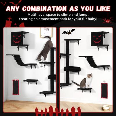 Show full view: Coziwow Gothic Luxury Wall-Mounted Climbing Shelves & Cat Tree slide 2 of 7