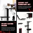 Show in main carousel: Coziwow Gothic Luxury Wall-Mounted Climbing Shelves & Cat Tree slide 4 of 7