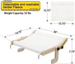 Coziwow Indoor Hammock for Window Cat Perch, White slide 2 of 9