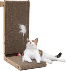 Coziwow L-Shaped Cat Scratcher Toy, Blue