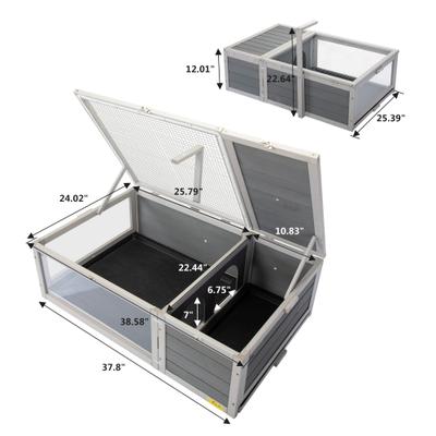 Show full view: Coziwow Light Support Reptile & Turtle Habitat Enclosure, Grey slide 2 of 11