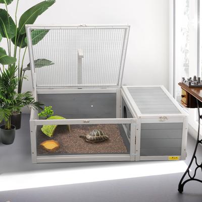Show full view: Coziwow Light Support Reptile & Turtle Habitat Enclosure, Grey slide 8 of 11
