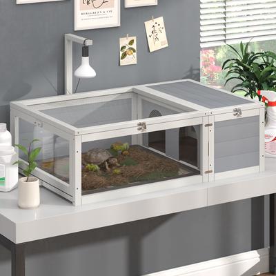 Show full view: Coziwow Light Support Reptile & Turtle Habitat Enclosure, Grey slide 4 of 11