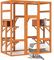 Coziwow Outdoor Cat Cage Playpen, Large