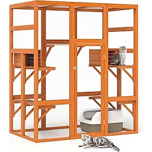 Coziwow Outdoor Cat Cage Playpen, Large