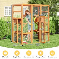 Coziwow Outdoor Cat Cage Playpen, Large slide 2 of 9