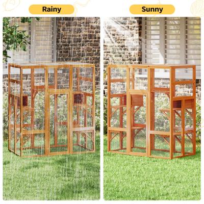 Show full view: Coziwow Outdoor Cat Cage Playpen, Large slide 10 of 13