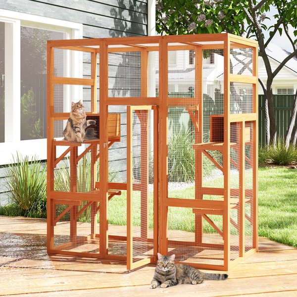 Coziwow Outdoor Cat Cage Playpen, Large