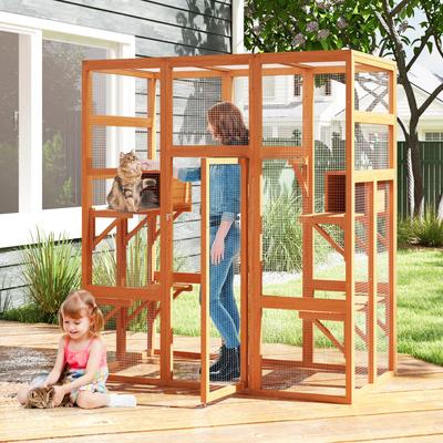 Show full view: Coziwow Outdoor Cat Cage Playpen, Large slide 5 of 13