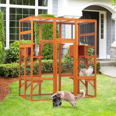 Show full view: Coziwow Outdoor Cat Cage Playpen, Large slide 3 of 13