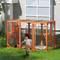 Show in main carousel: Coziwow Outdoor Wooden Cat Cage Playpen, Orange slide 4 of 12