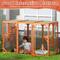 Show in main carousel: Coziwow Outdoor Wooden Cat Cage Playpen, Orange slide 7 of 12