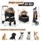 Show in main carousel: Coziwow Premium 3-in-1 Foldable with Detachable Carrier Dog & Cat Stroller, Black/Gold slide 3 of 11