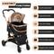 Show in main carousel: Coziwow Premium 3-in-1 Foldable with Detachable Carrier Dog & Cat Stroller, Black/Gold slide 2 of 11