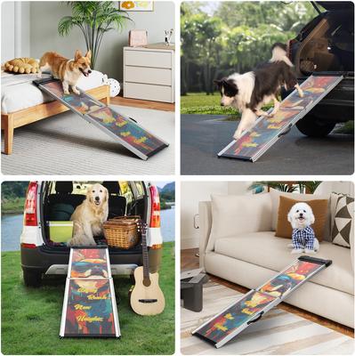 Show full view: Coziwow Telescoping Aluminum Foldable Dog Car Ramp, Multicolored slide 5 of 10