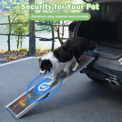 Show full view: Coziwow Telescoping Aluminum Foldable Dog Car Ramp, Multicolored slide 2 of 10