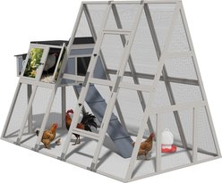 Coziwow Triangular with Nest Box & Run Area Chicken Coop