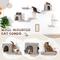 Show in main carousel: Coziwow Wall Mounted Cat Shelves, Grey, Large slide 9 of 11