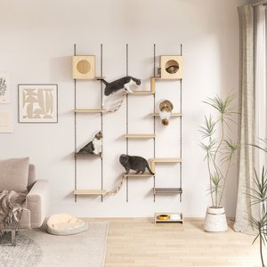 KAMABOKO 7-in-1 Wall Mounted Climber Set Cat Tree